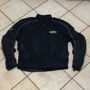 Nitro Padded Racing Motorcycle Jacket sz Large